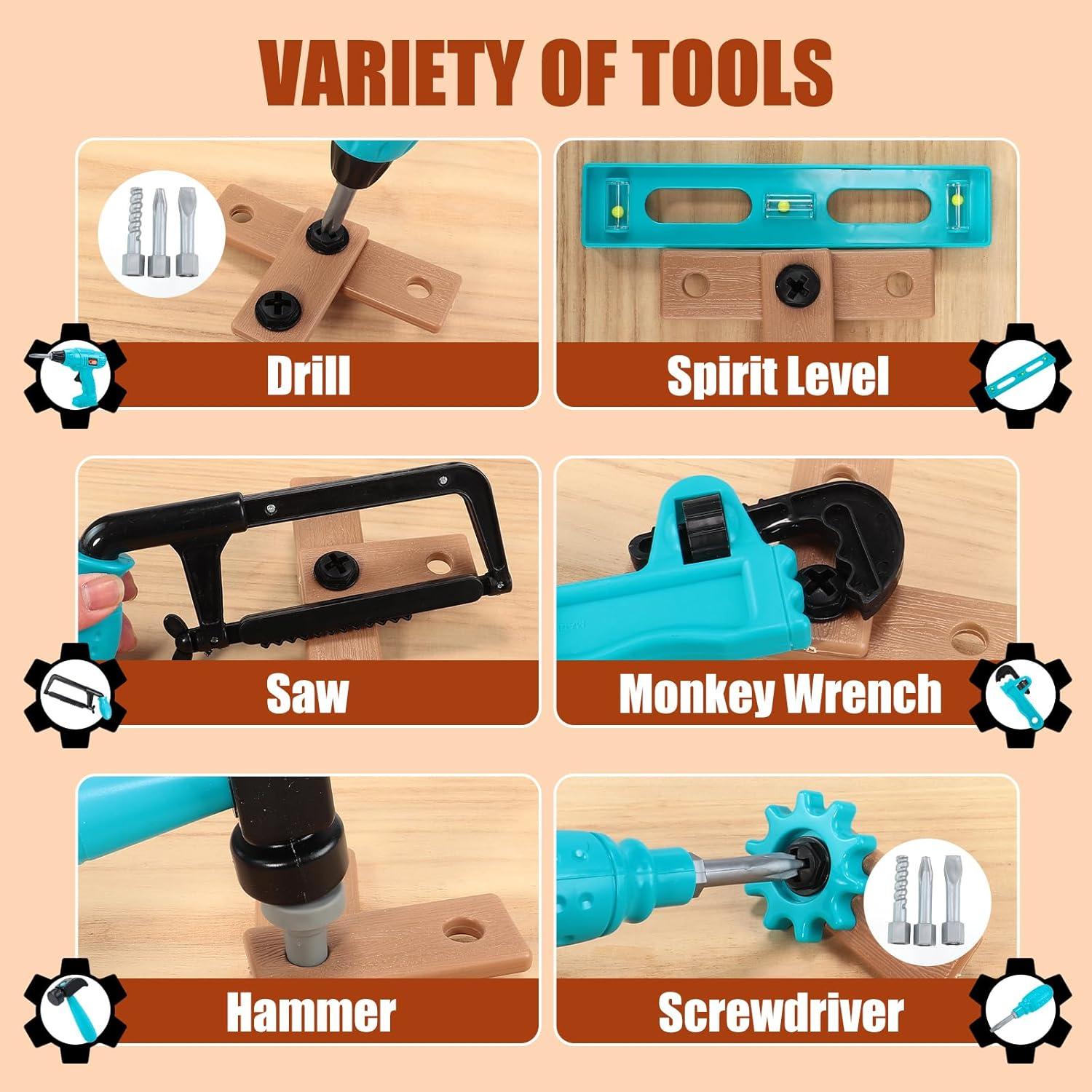 Juego de Herramientas para Niños GAIETYDIY 20 Piezas Educativo