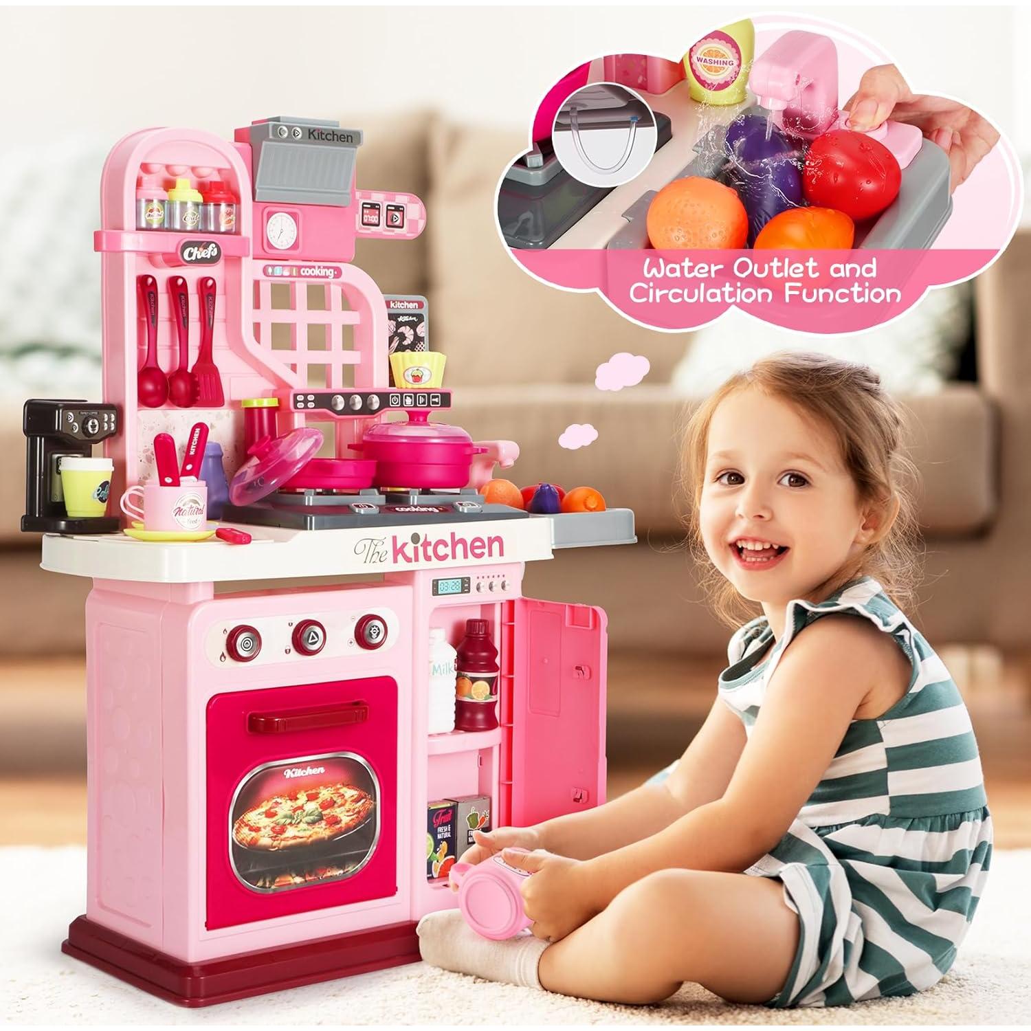 Juego de Cocina para Niños XIONG CHENG 68.8 cm Rosa