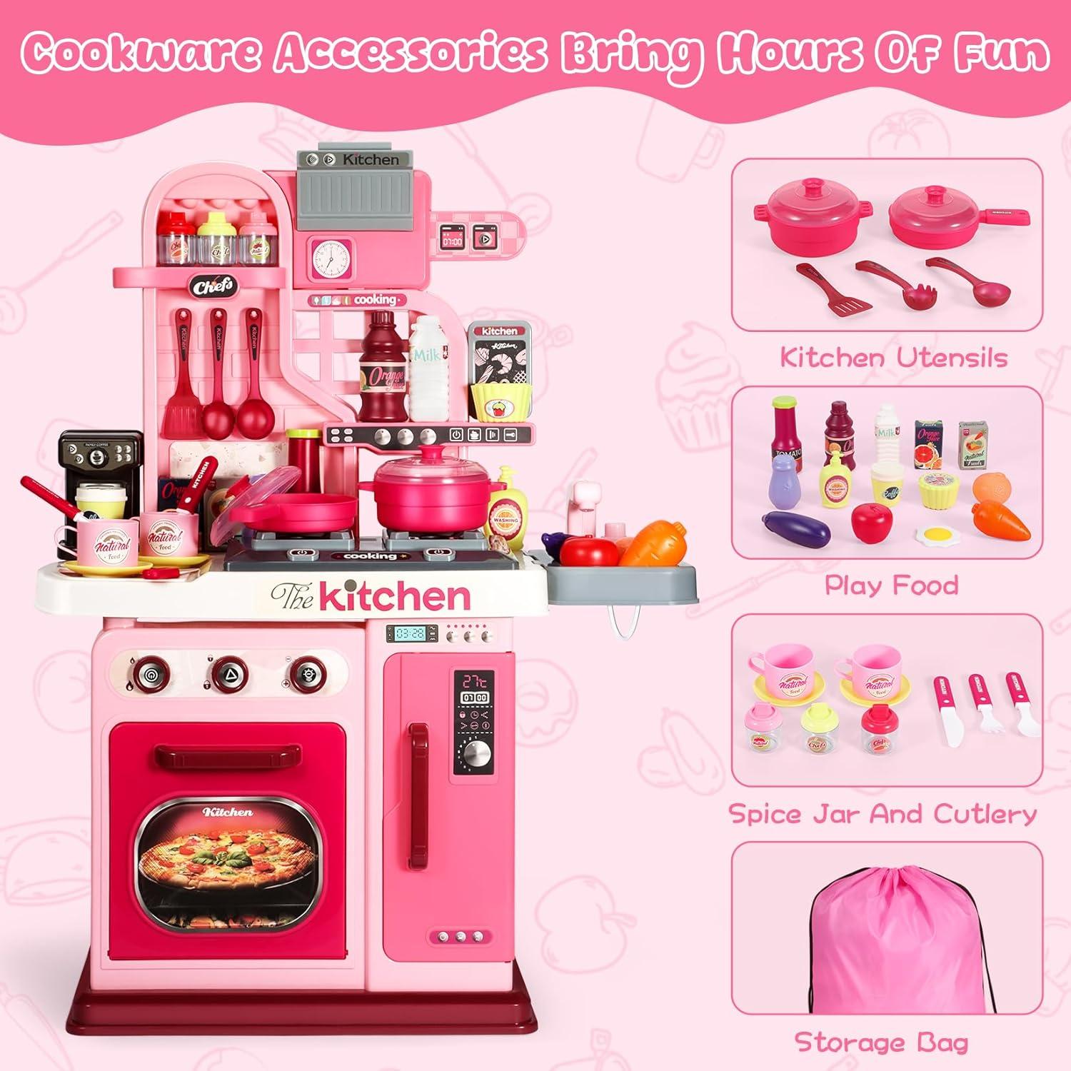 Juego de Cocina para Niños XIONG CHENG 68.8 cm Rosa
