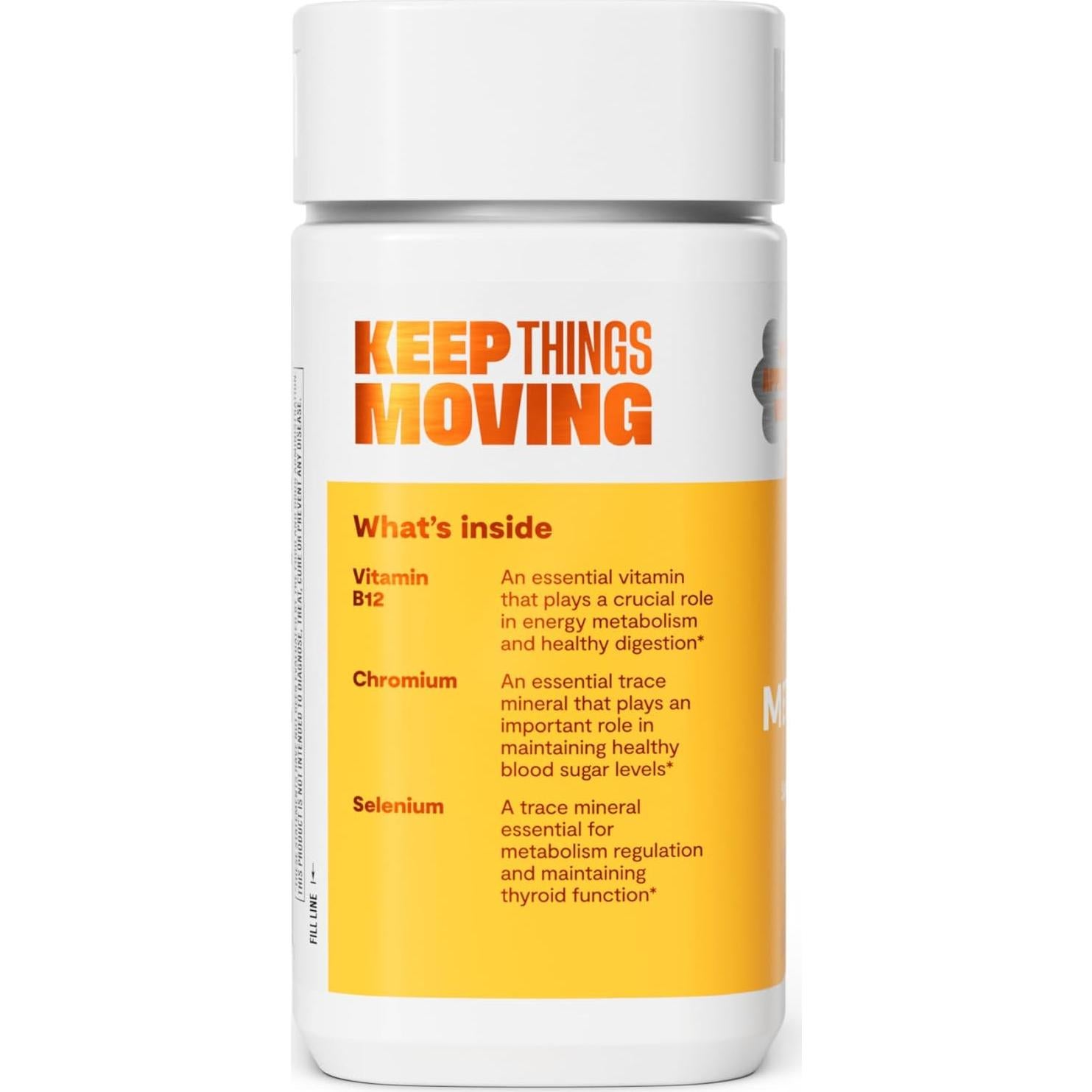 Suplemento Metabolismo Habit 60 Cápsulas Veganas B12 Selenio