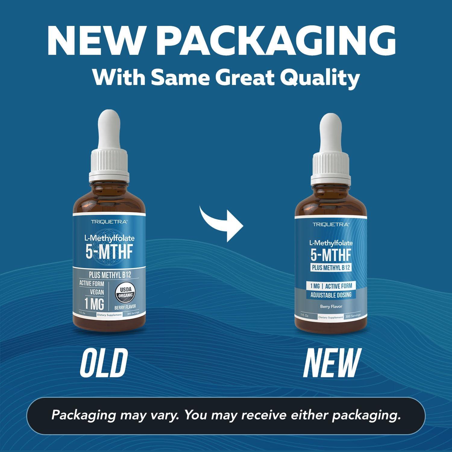 Folate Metílico Orgánico 1000 mcg Triquetra Health 29.57 ml