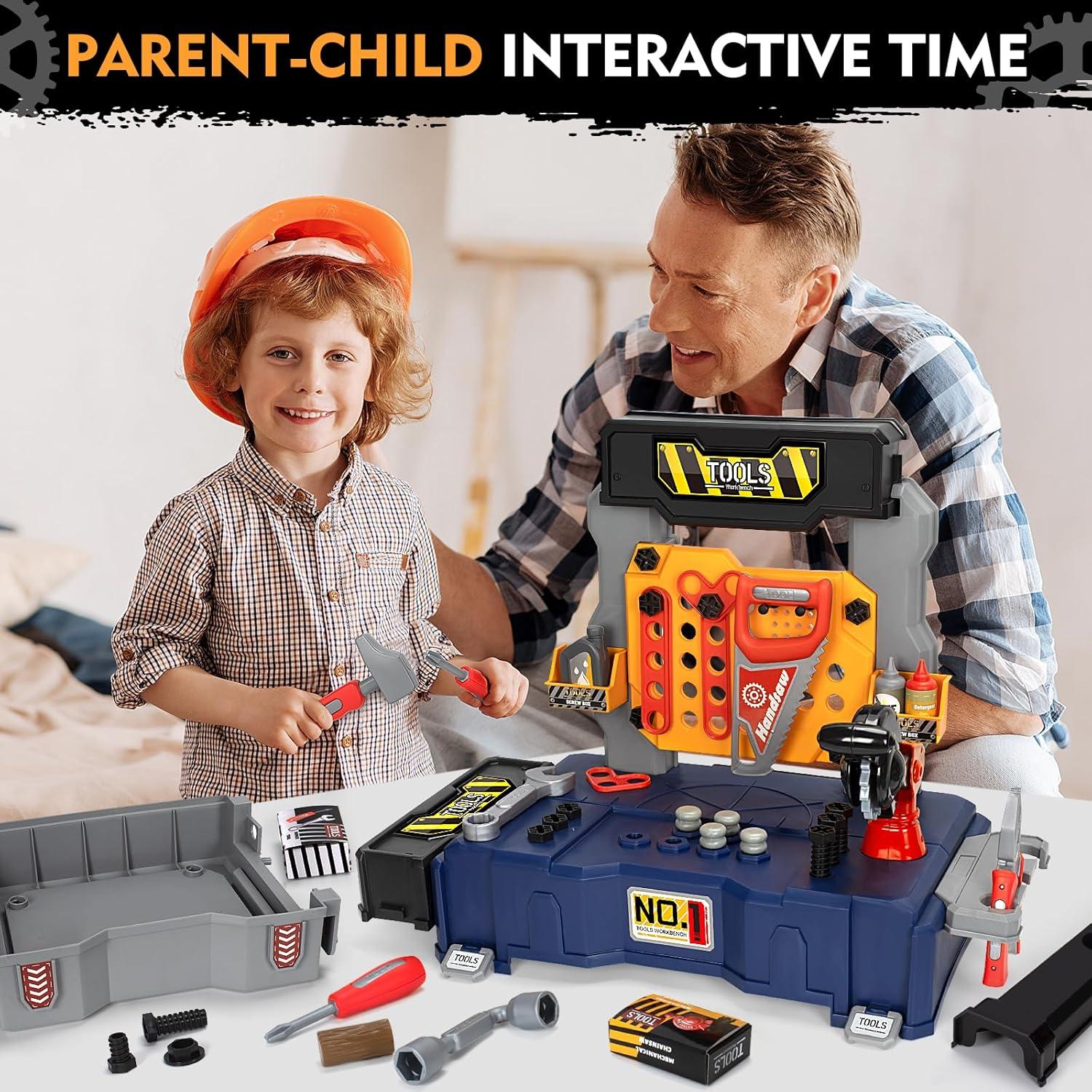 Banco de herramientas para niños Shantou 75 piezas con taladro