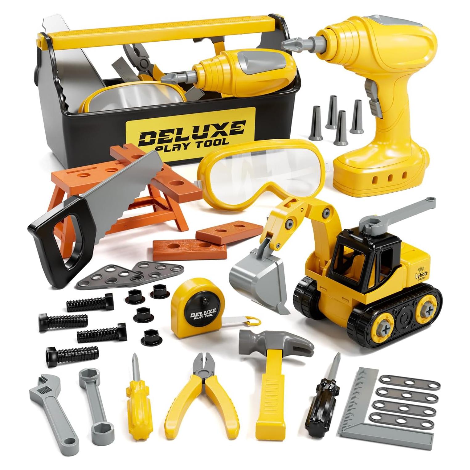 Juego de Herramientas Lehoo Castle para Niños con Taladro Eléctrico