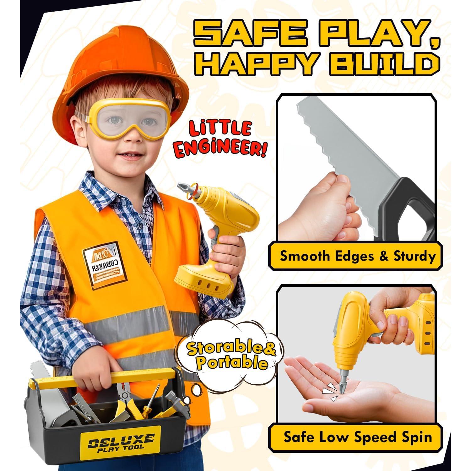 Juego de Herramientas Lehoo Castle para Niños con Taladro Eléctrico