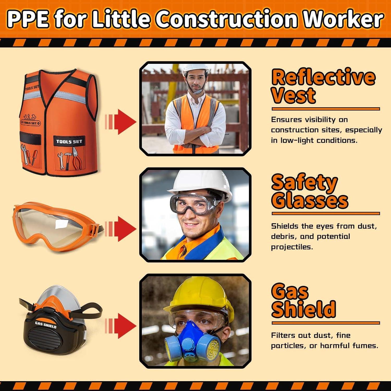 Juego de Herramientas KidBloom para Niños con Taladro y Chaleco