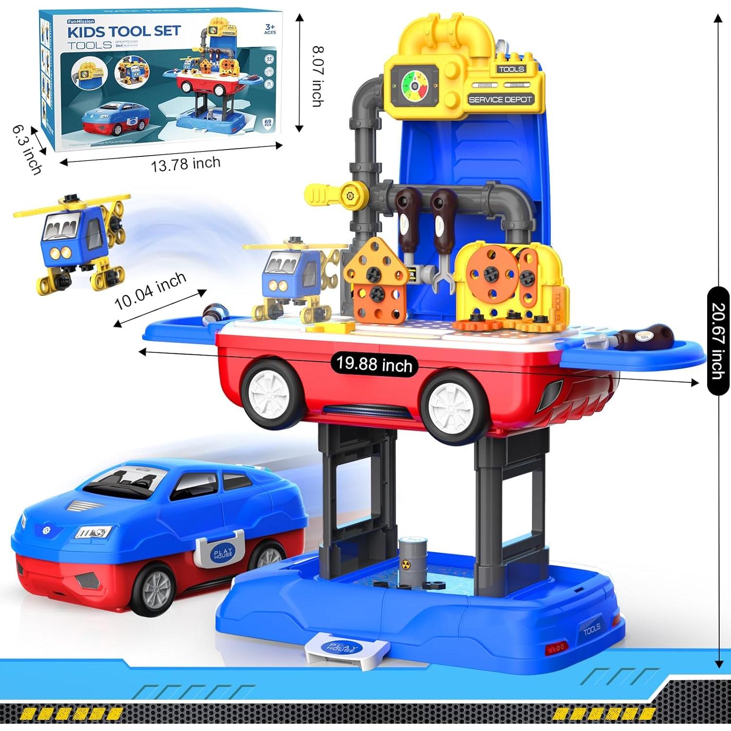 Juego de Herramientas Transformable FunMission 69 Piezas