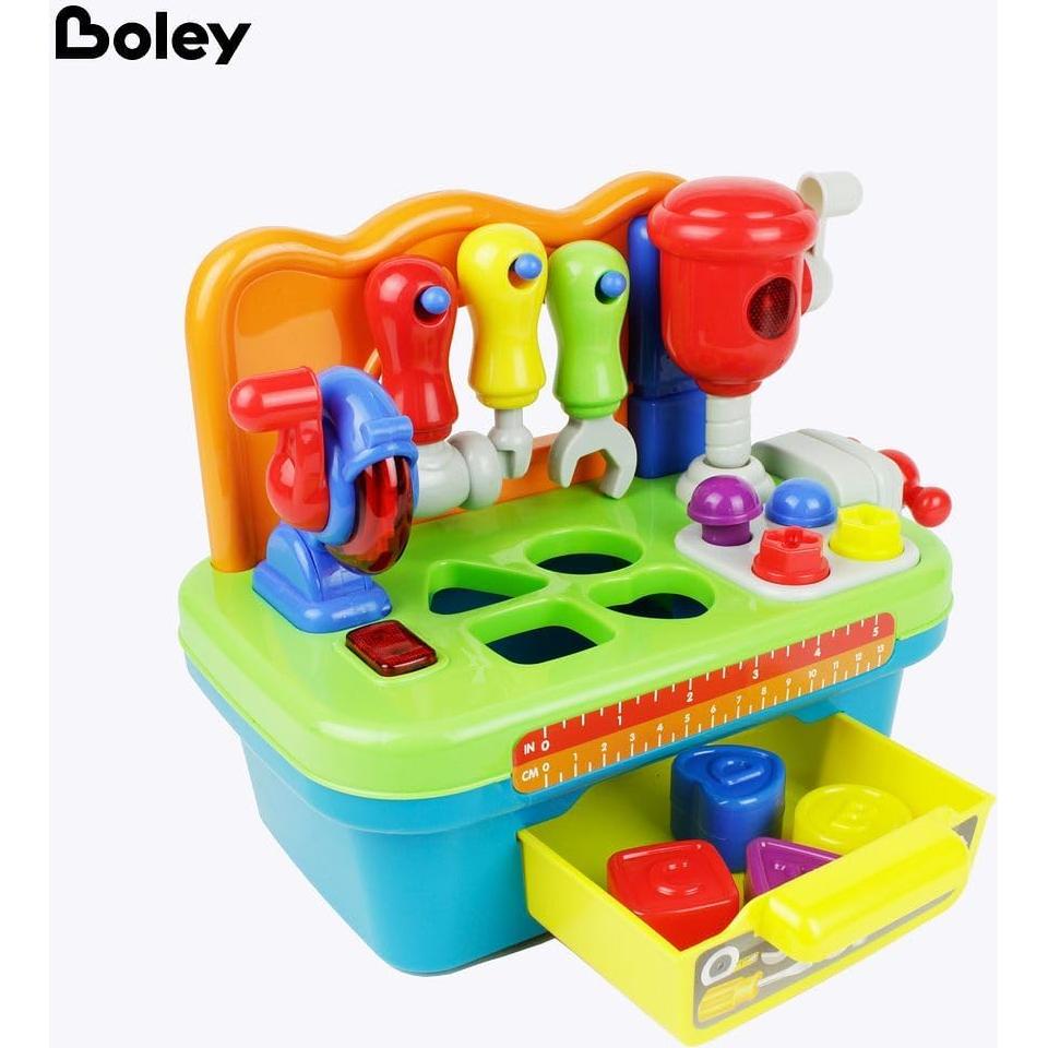 Banco de Trabajo Infantil Boley - 8 Piezas con Luz y Sonido