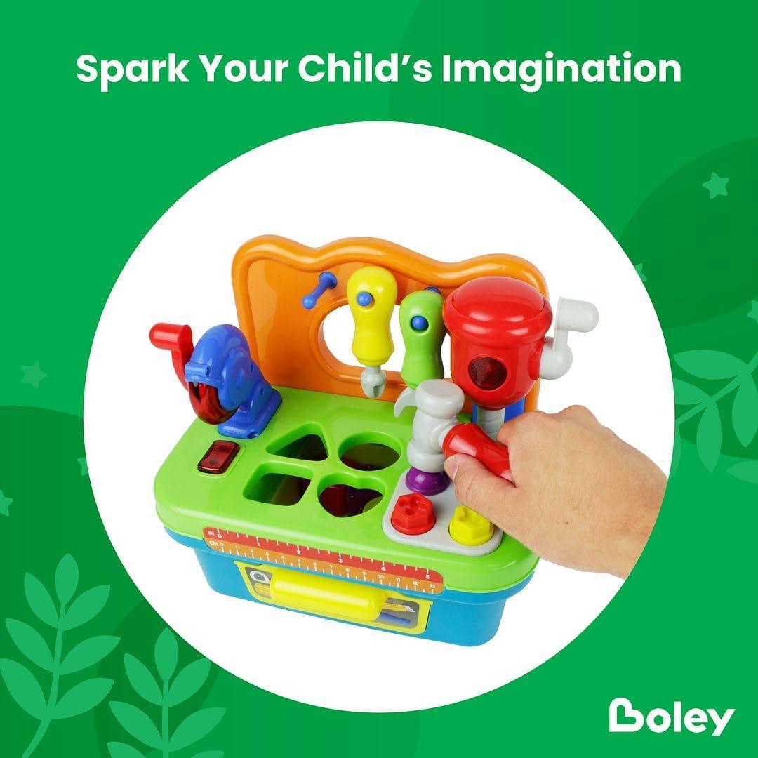 Banco de Trabajo Infantil Boley - 8 Piezas con Luz y Sonido