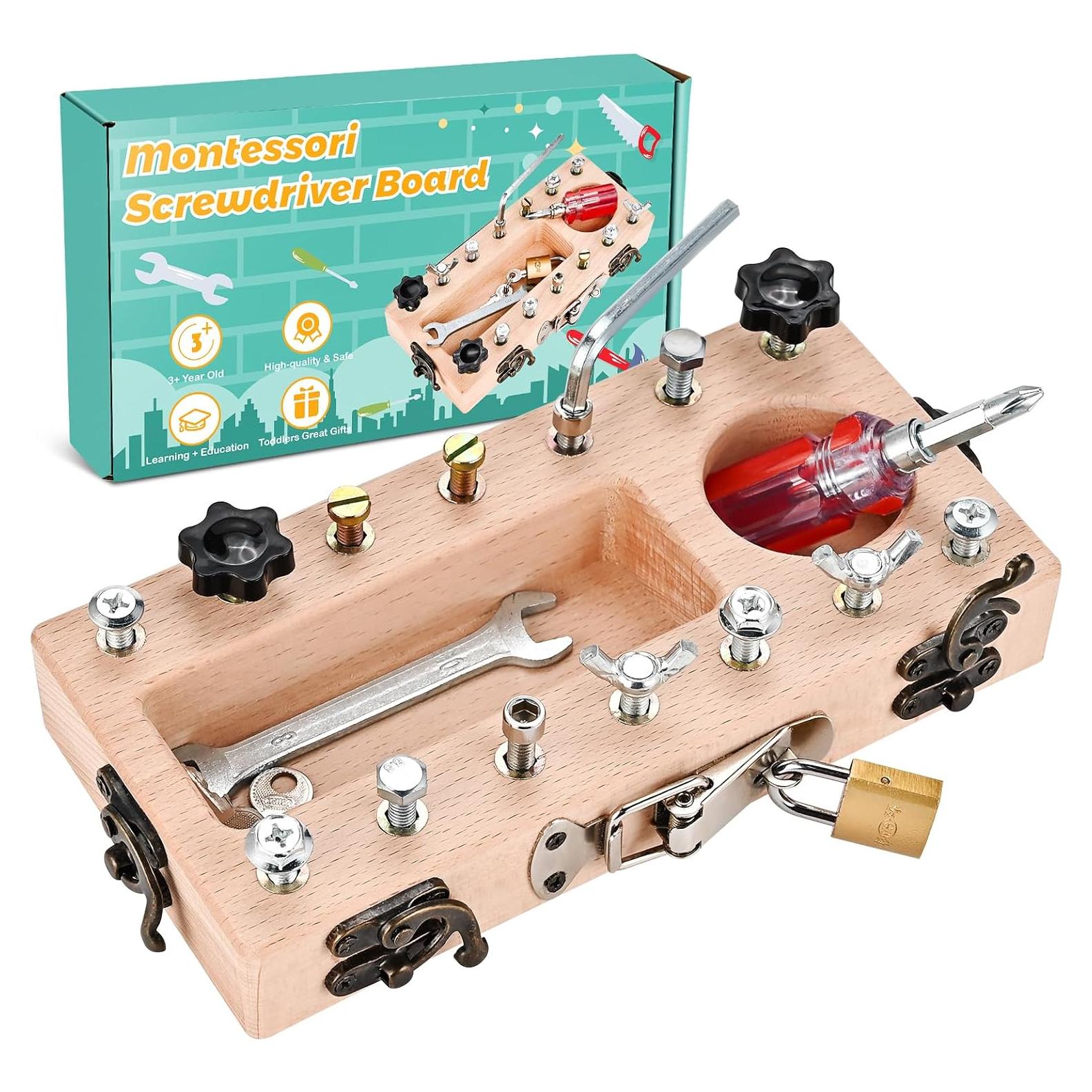 Juguetes Montessori Wooderma Set de Destornillador 3-5 Años