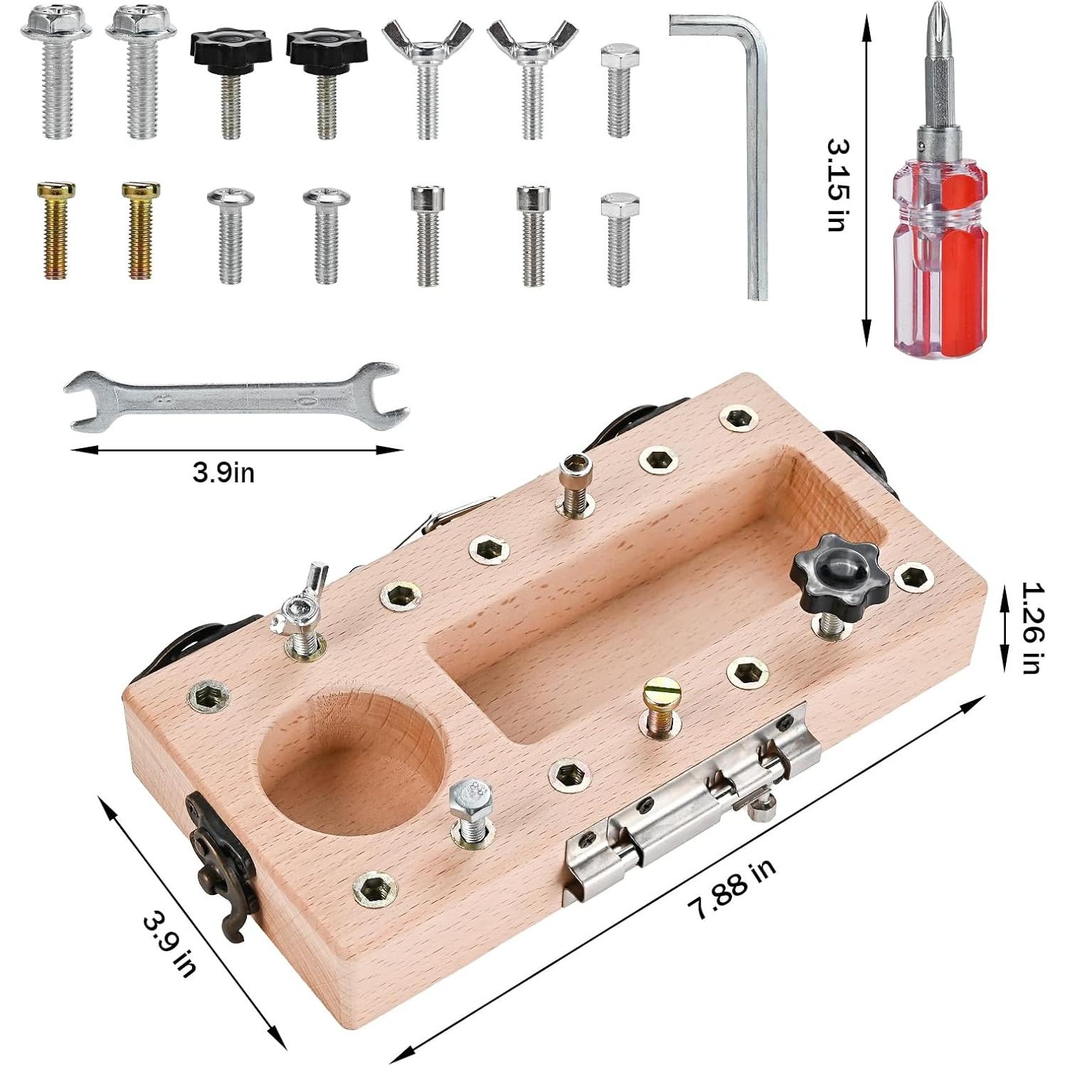 Juguetes Montessori Wooderma Set de Destornillador 3-5 Años