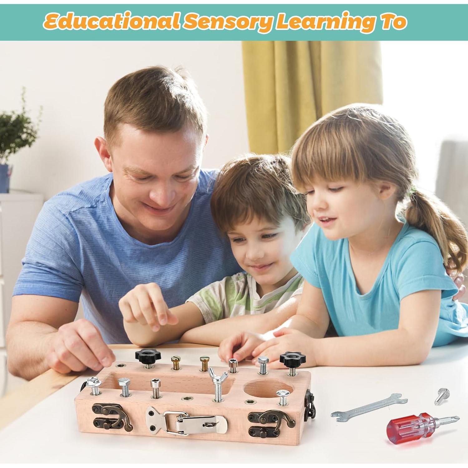 Juguetes Montessori Wooderma Set de Destornillador 3-5 Años