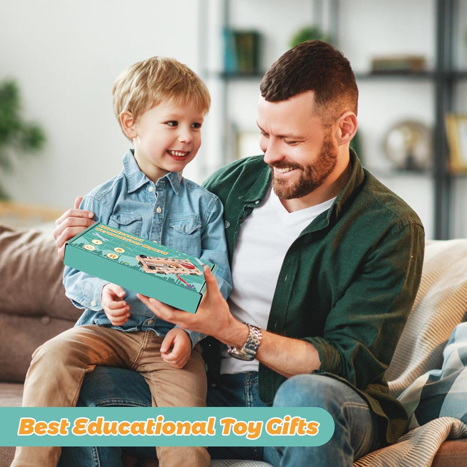 Juguetes Montessori Wooderma Set de Destornillador 3-5 Años