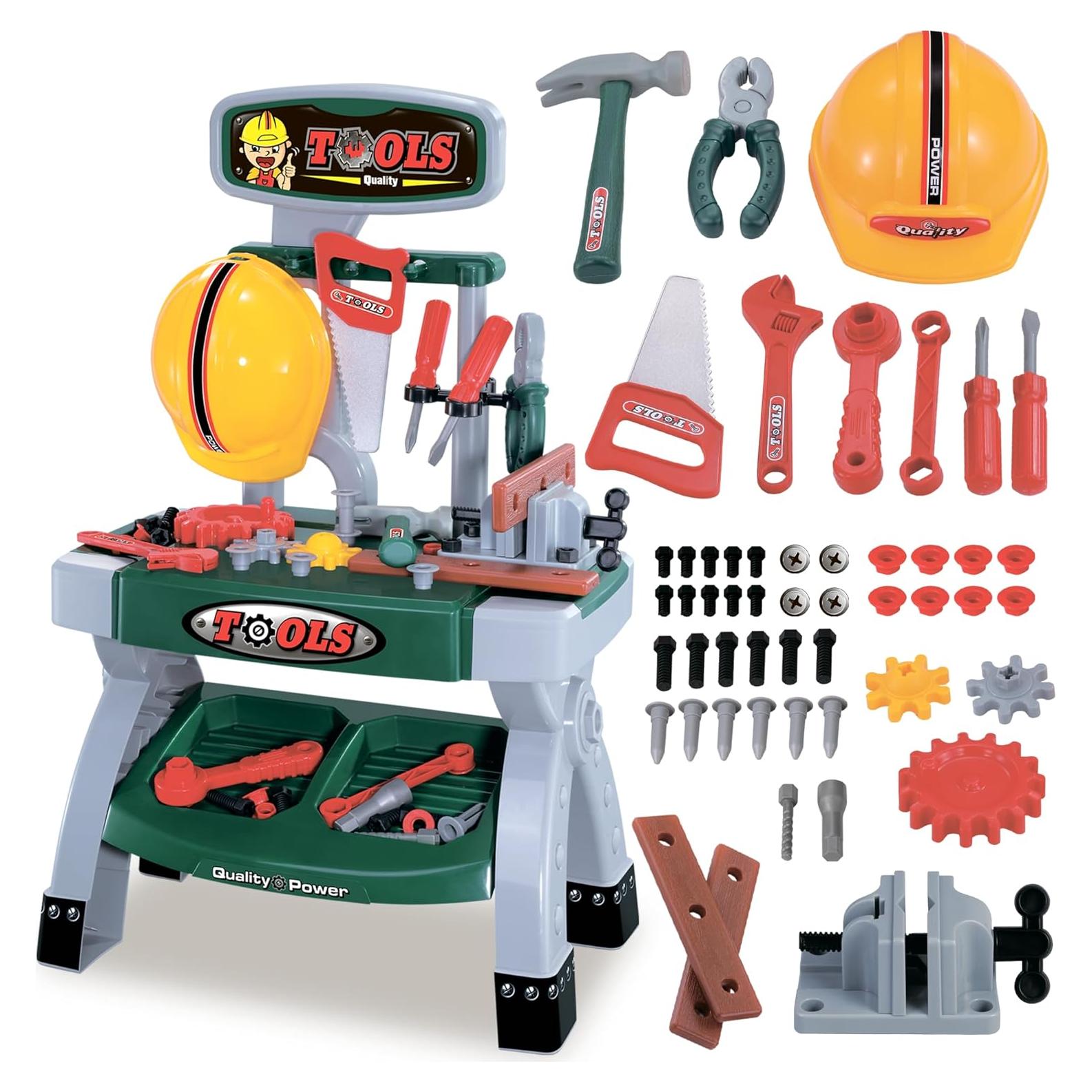 Banco de herramientas de juguete Oleoca para niños 3 años+
