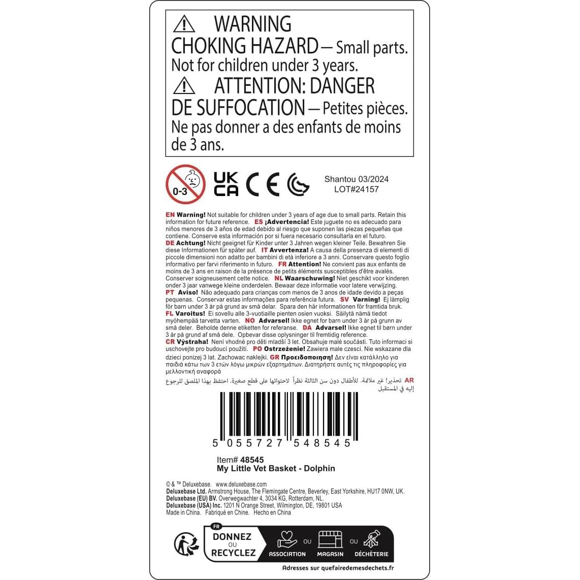 Kit de Doctor Veterinario Deluxebase con Delfín de Peluche