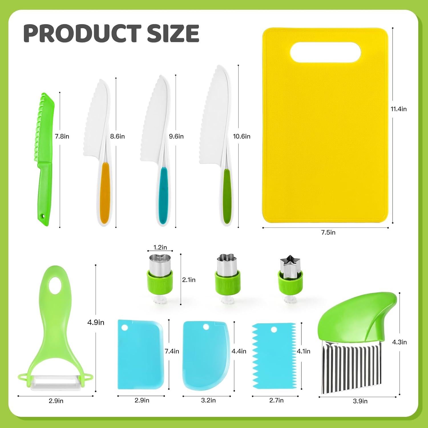 Juego de Cuchillos Montessori para Niños 13 Piezas CMKAAG