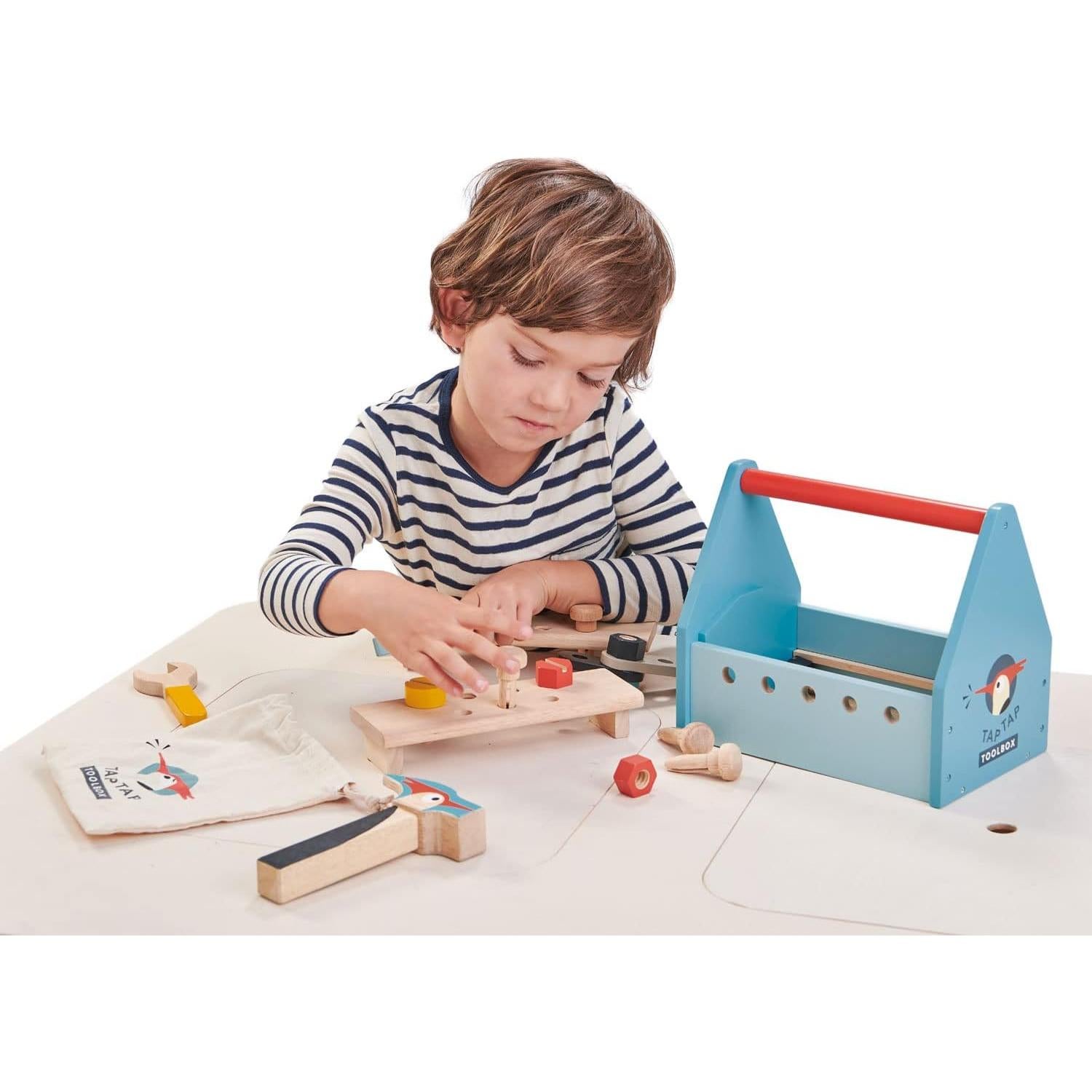 Caja de Herramientas Tap Tap Tender Leaf Toys - Juguete Creativo 1.6 kg