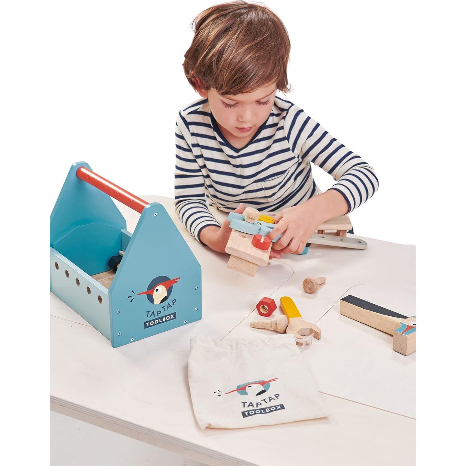 Caja de Herramientas Tap Tap Tender Leaf Toys - Juguete Creativo 1.6 kg