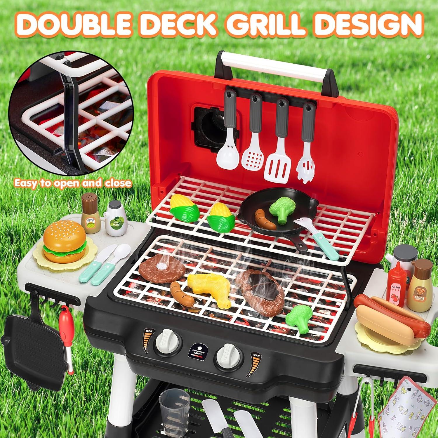Set de Parrilla BBQ para Niños TooyBing con Sonido y Luz