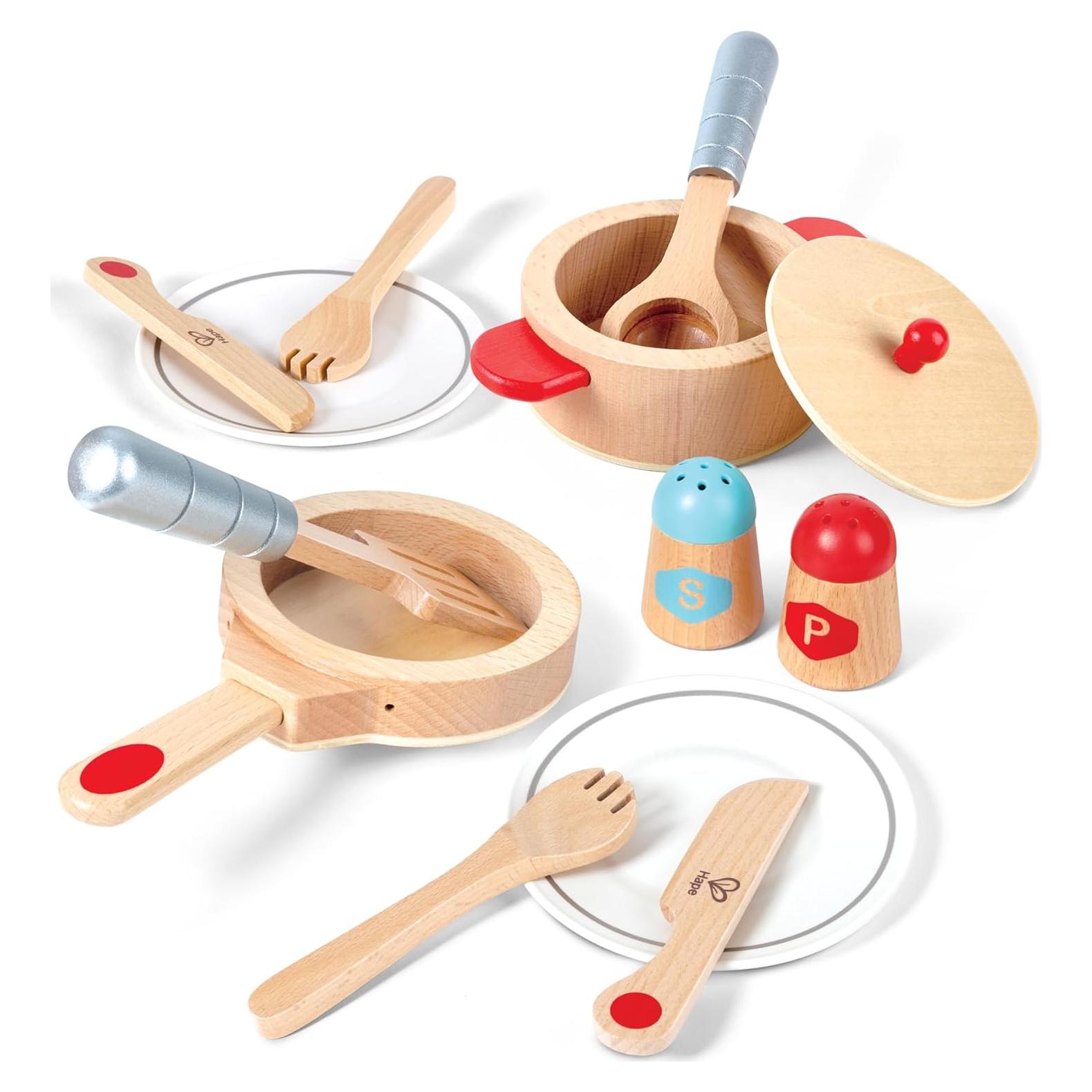 Juego de Cocina de Madera Hape Cook & Serve 13 Piezas
