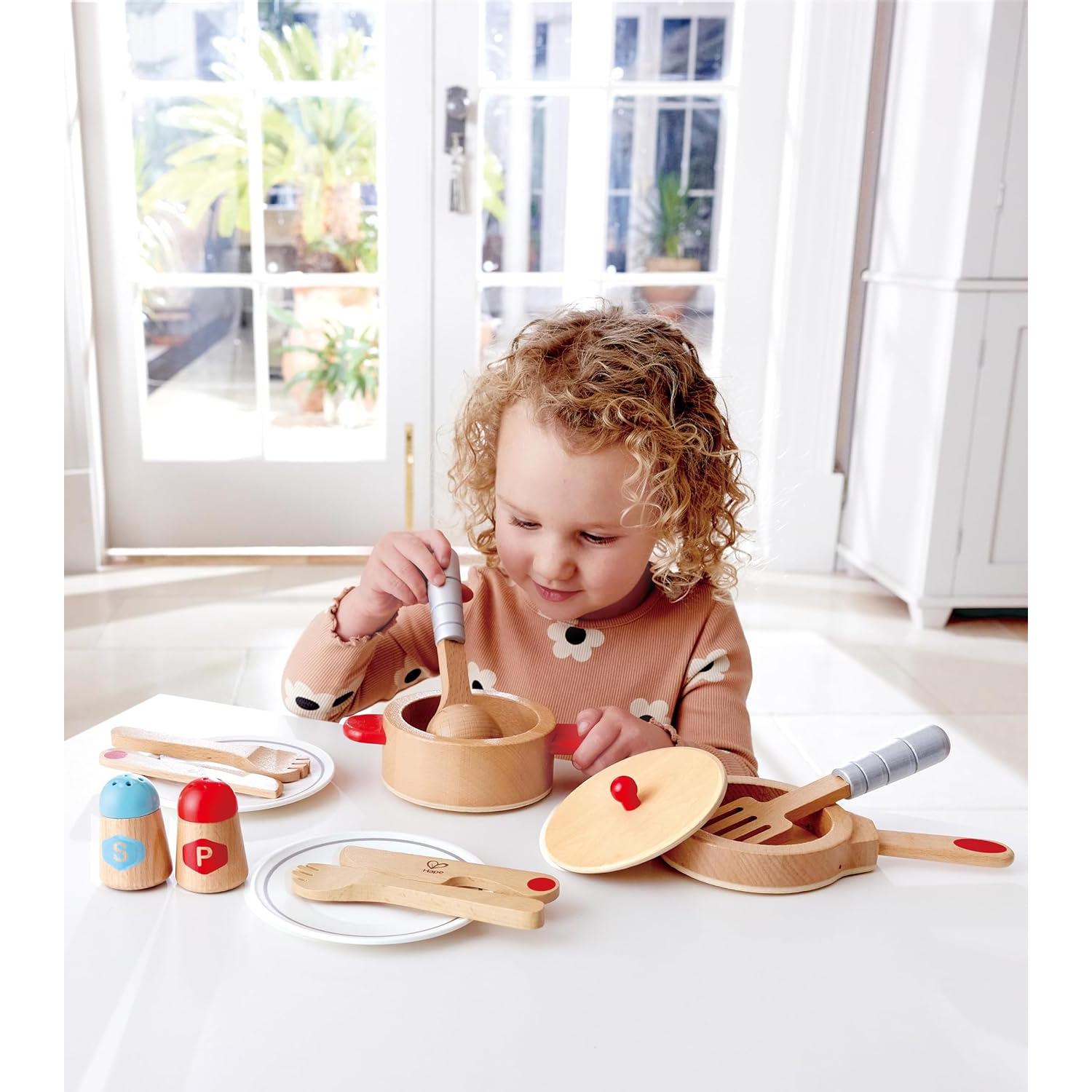 Juego de Cocina de Madera Hape Cook & Serve 13 Piezas