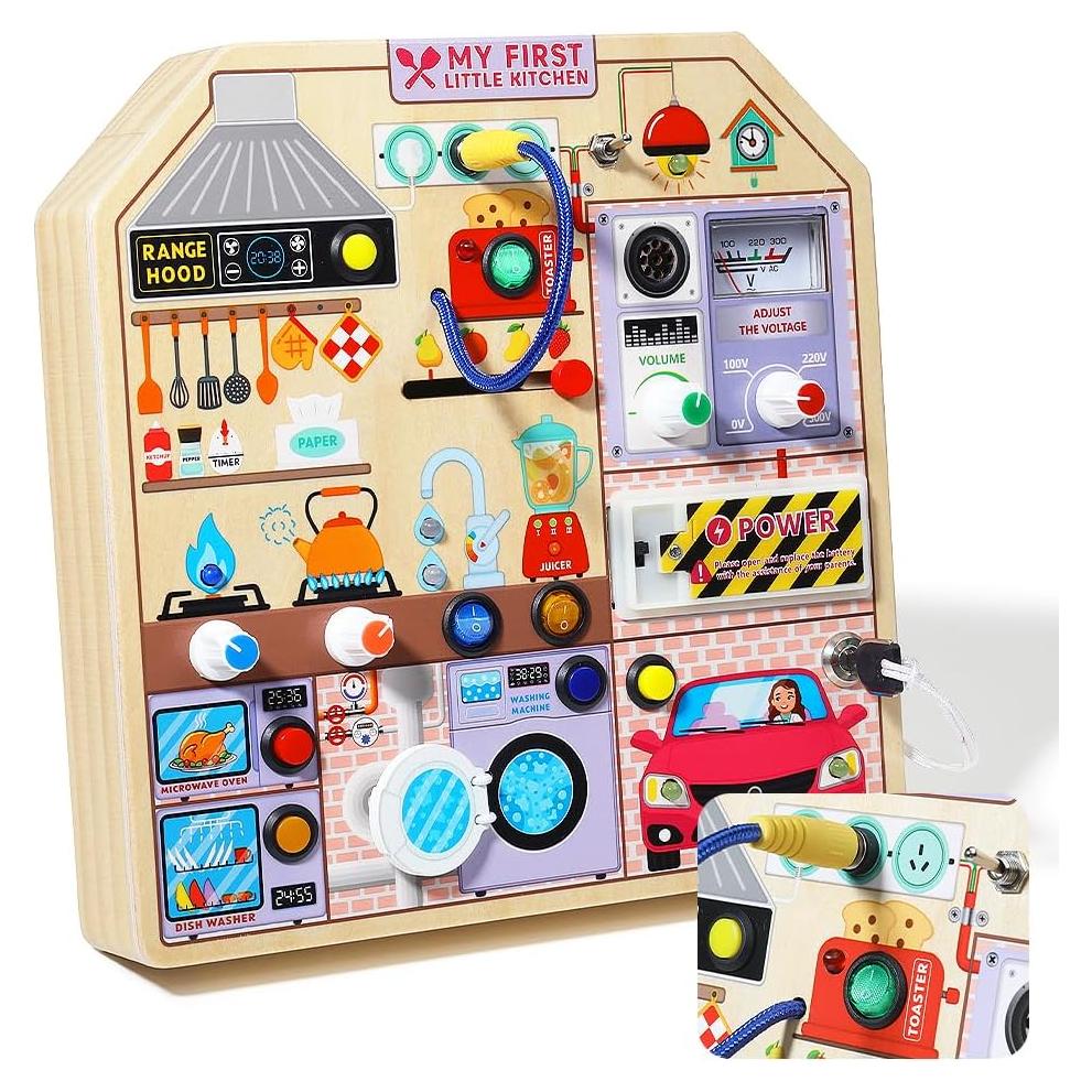 Tablero Ocupado de Cocina JAUNTY para Niños 3-5 Años