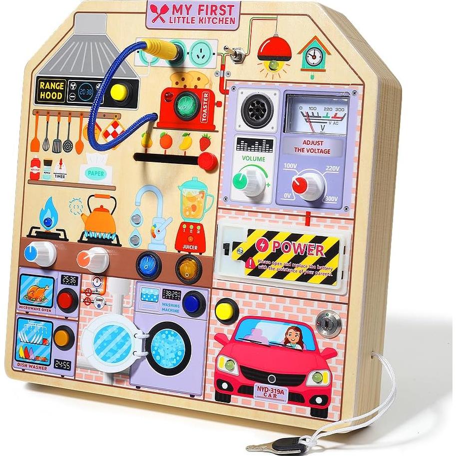 Tablero Ocupado de Cocina JAUNTY para Niños 3-5 Años