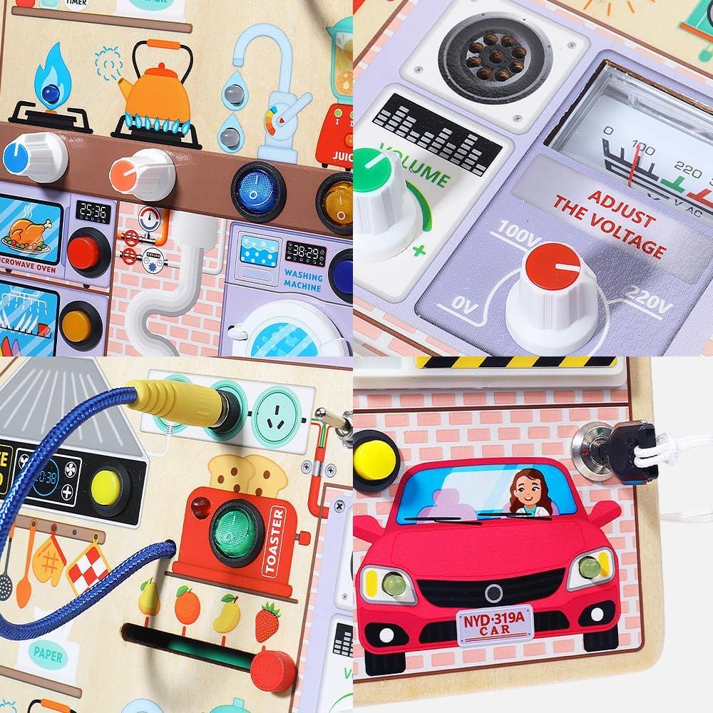 Tablero Ocupado de Cocina JAUNTY para Niños 3-5 Años