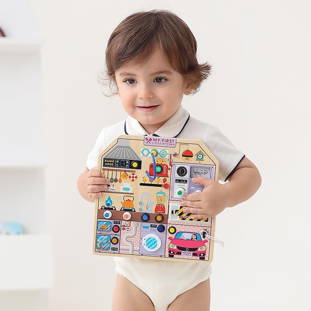 Tablero Ocupado de Cocina JAUNTY para Niños 3-5 Años