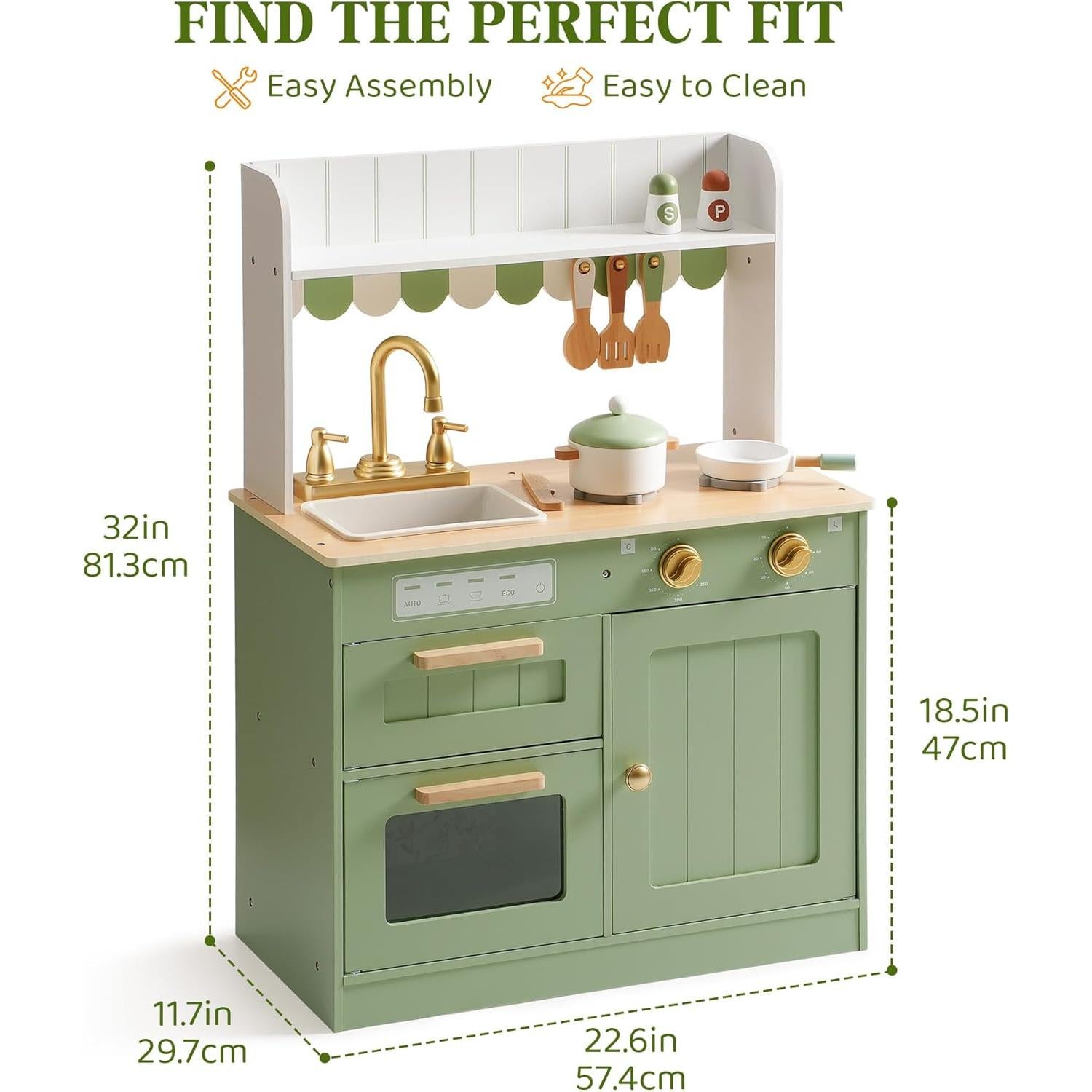 Cocina de Juguete de Madera ROBOTIME para Niños 3+ Años