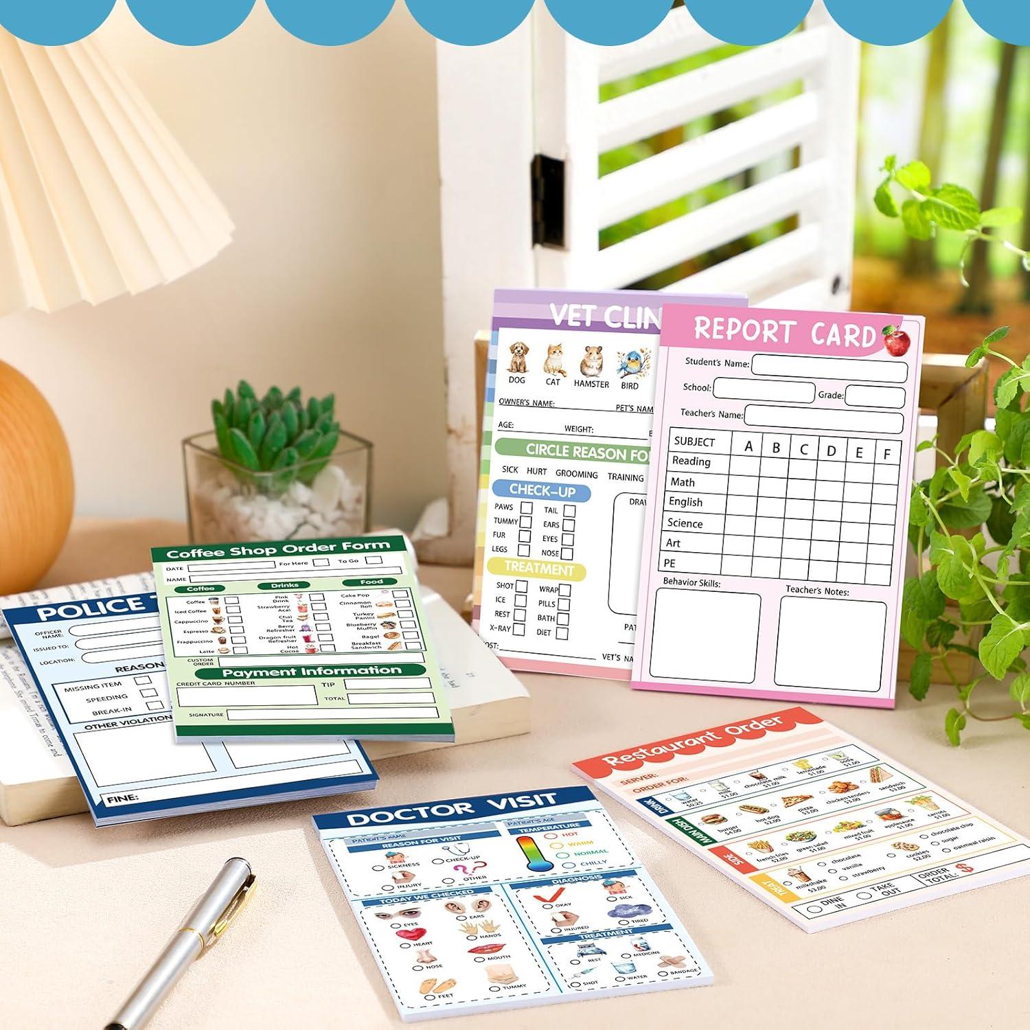 Cuadernos de Juego de Simulación para Niños Eaasty - 6 Pcs