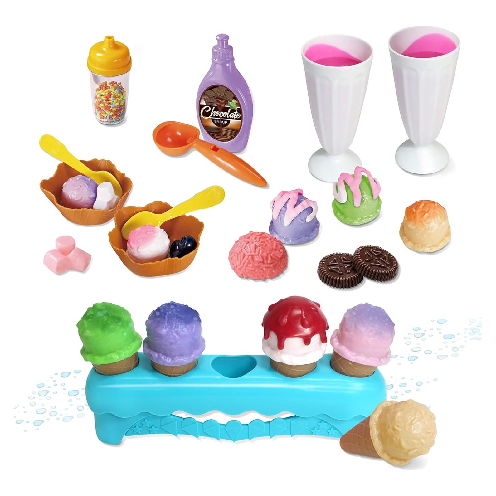 Set de Juego de Helado Kidzlane 34 Piezas Cambia Color