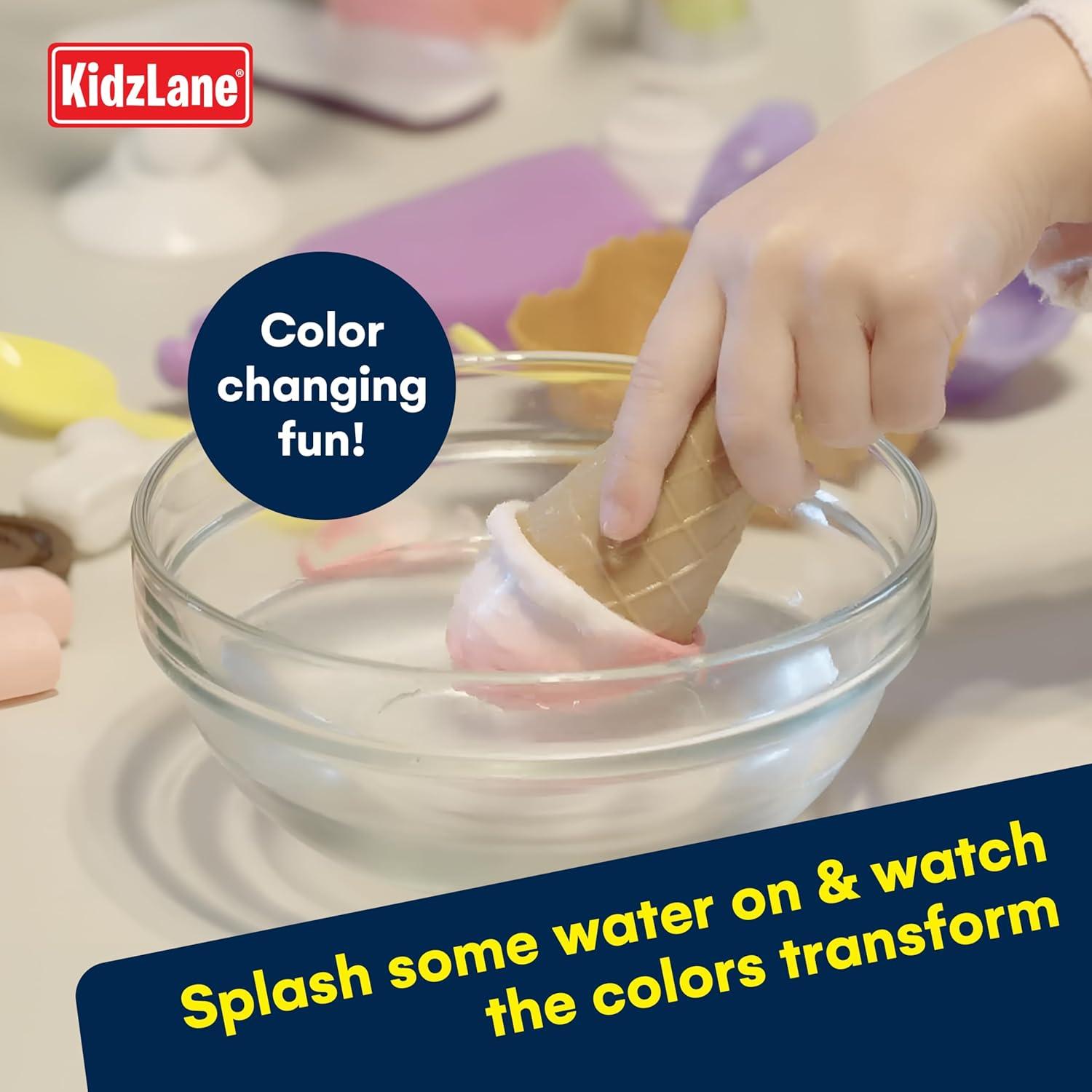 Set de Juego de Helado Kidzlane 34 Piezas Cambia Color