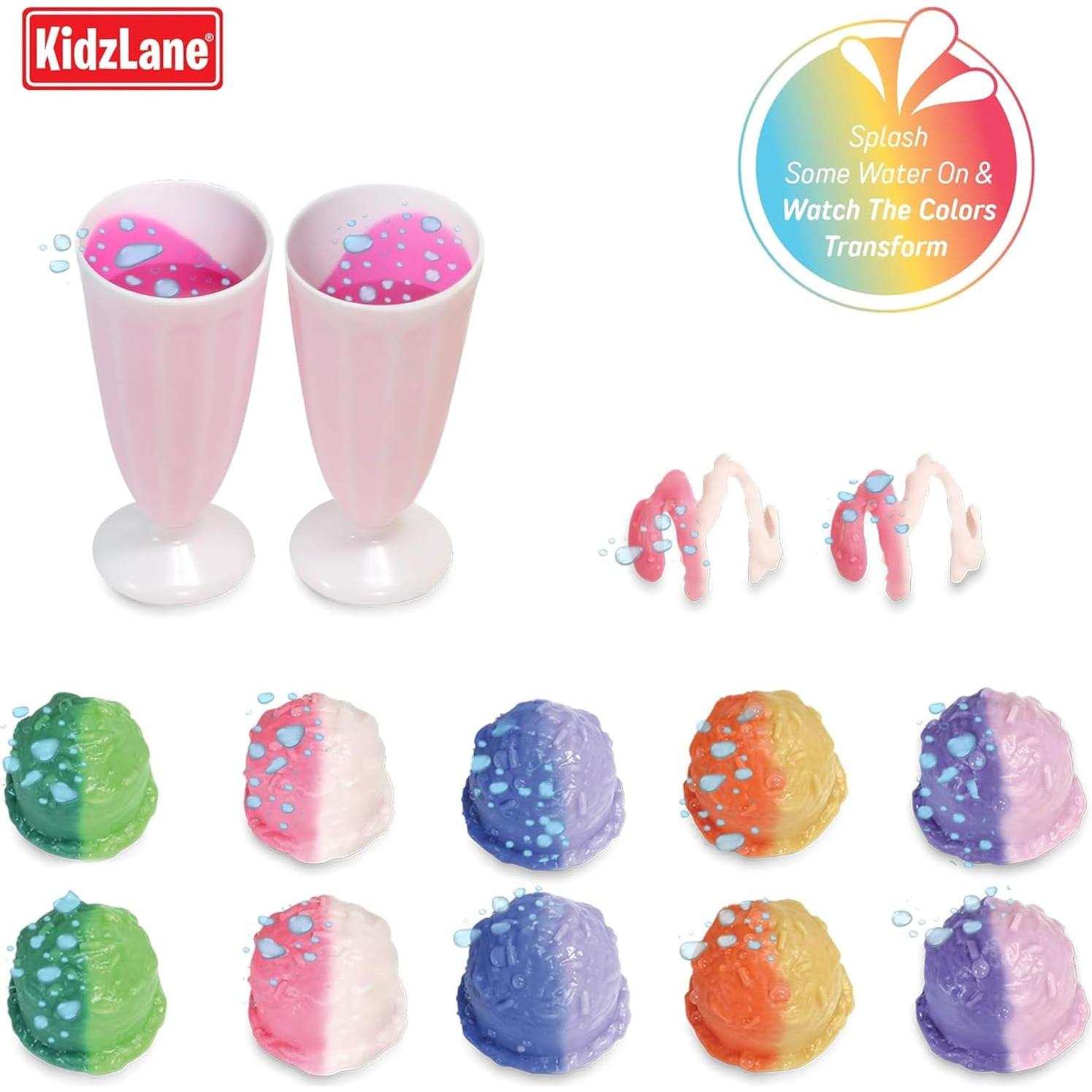 Set de Juego de Helado Kidzlane 34 Piezas Cambia Color
