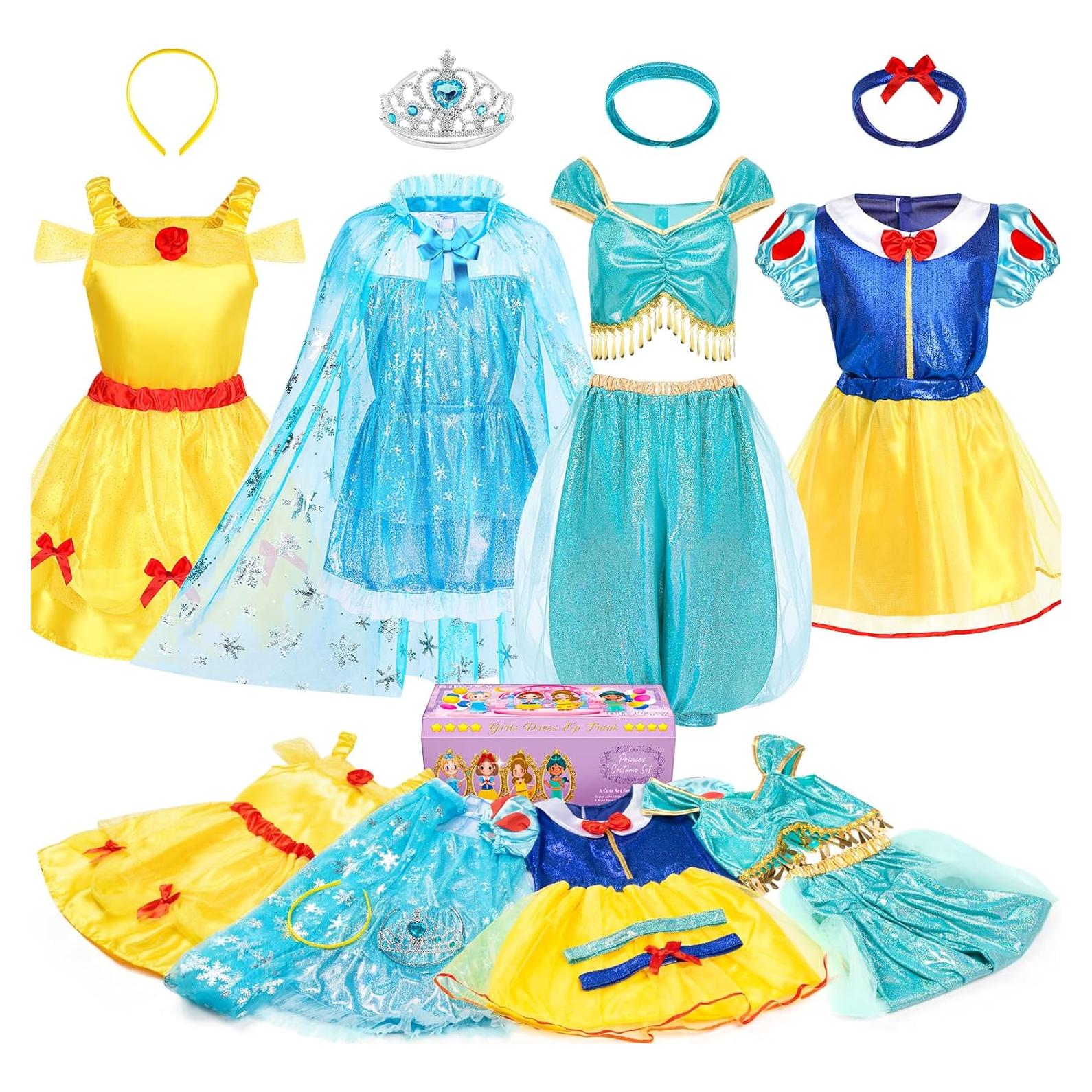 Conjunto de Disfraz de Princesa BIBUTY para Niñas 3-6 Años