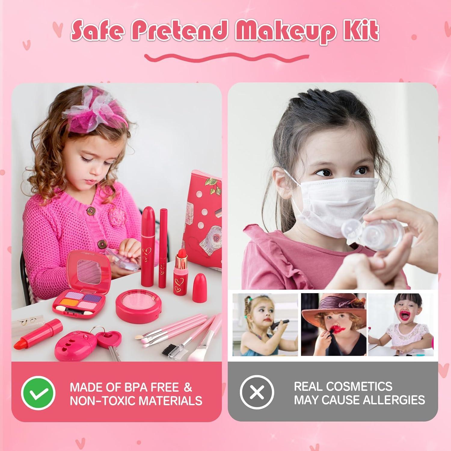 Kit de Maquillaje de Juego Woumserta para Niñas 1-6 Años
