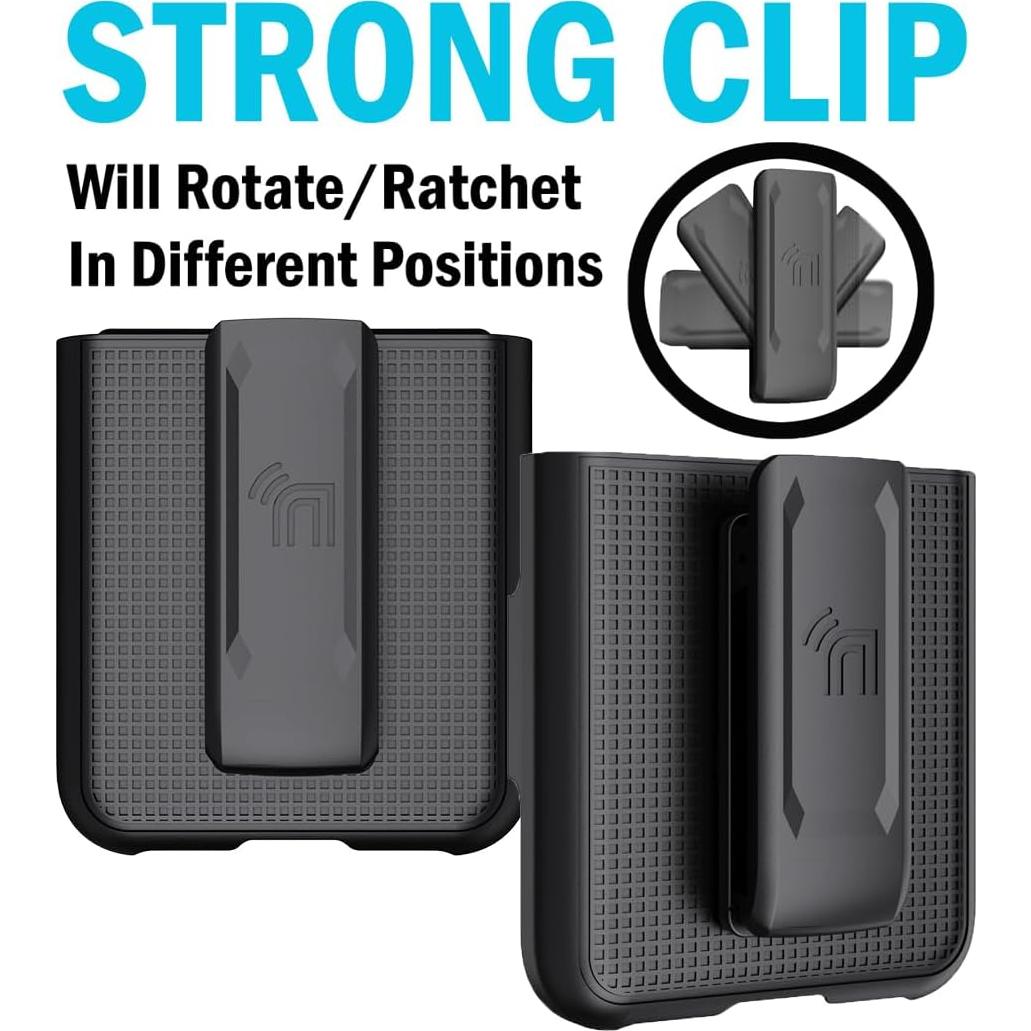 Funda Dura Slim para Motorola RAZR 2023 - Negro con Clip