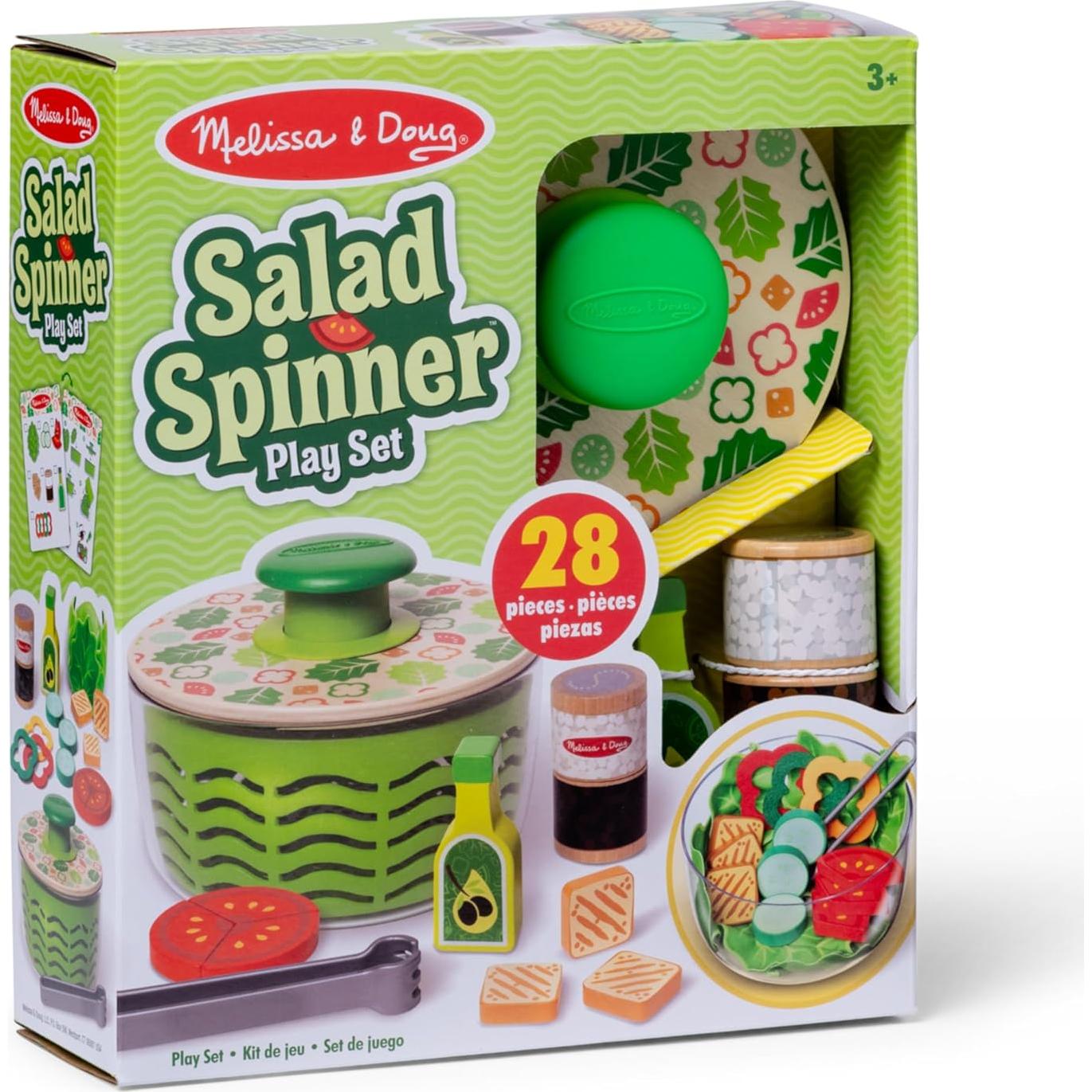 Juego de ensaladera Melissa & Doug 28 piezas para niños 3 a 6 años