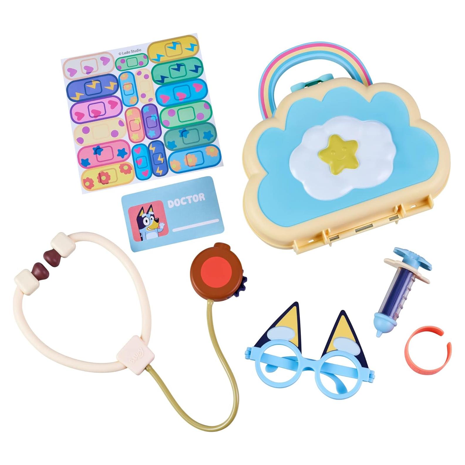 Juego de Doctor Bluey Cloud Bag - Set Médico 7 Piezas