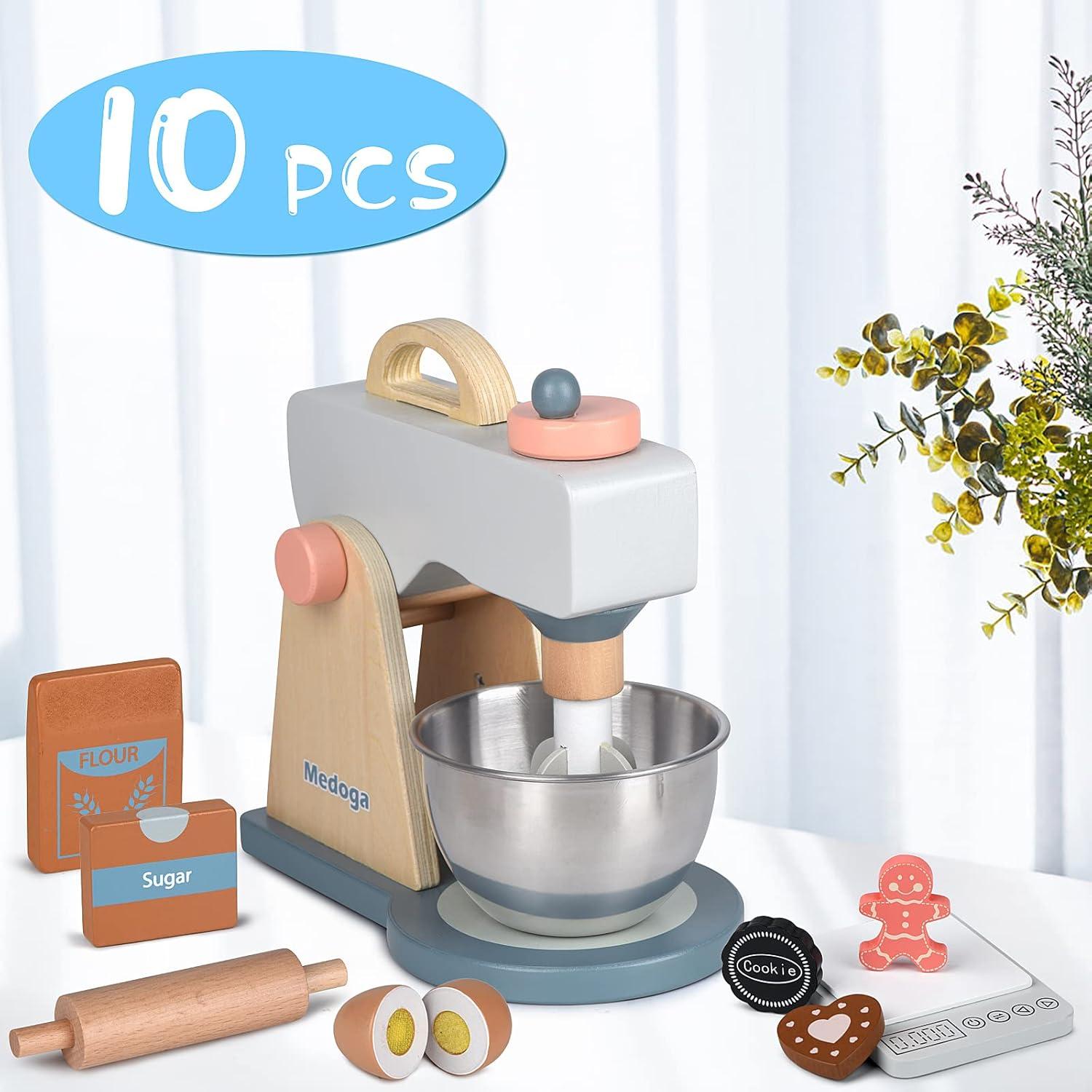 Juego de Accesorios de Cocina de Madera Medoga - Mezclador Infantil