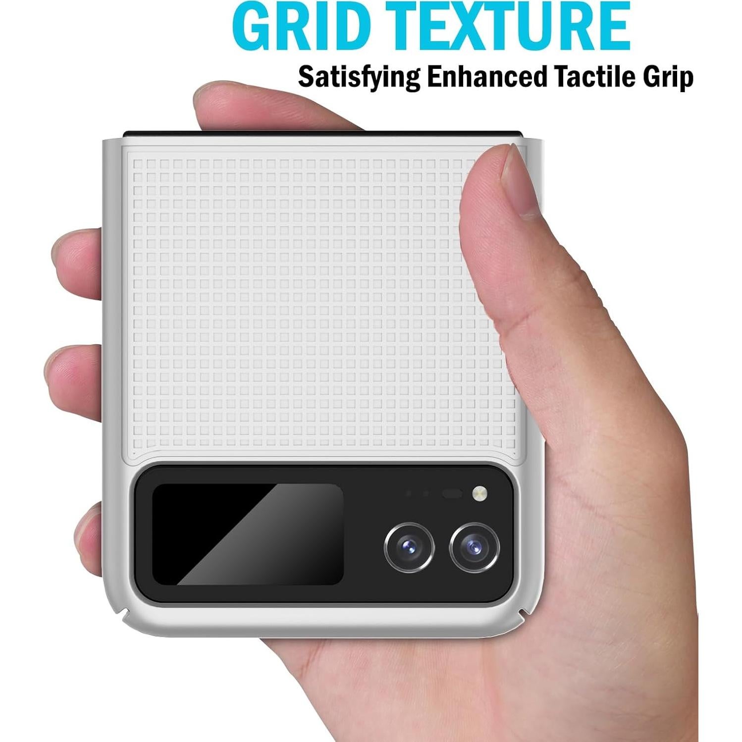 Funda Dura Slim para Motorola RAZR 2023 Nakedcellphone - Blanco