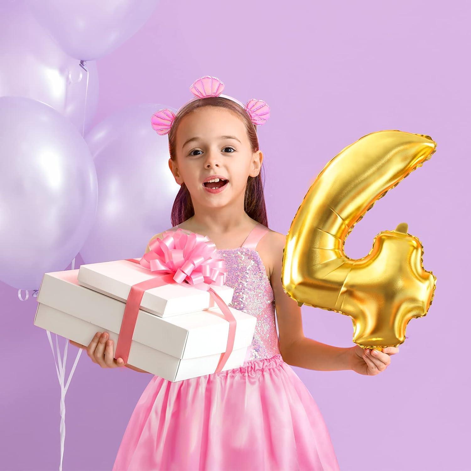 Disfraz de Princesa Sirena Jeowoqao 13 Piezas para Niñas 3-6 Años