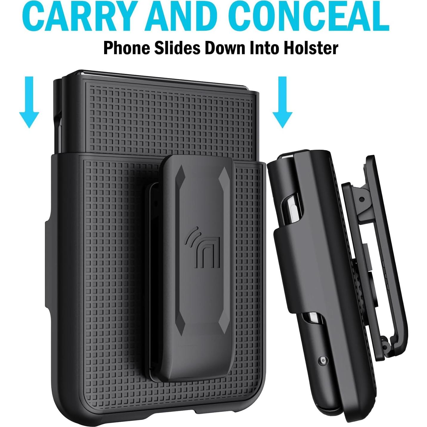 Funda Dura Slim para Motorola RAZR 2023 Nakedcellphone - Negro