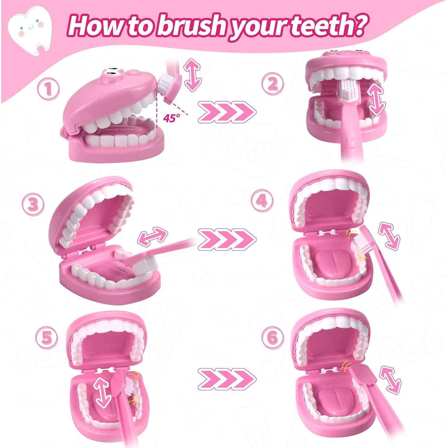 Kit de Doctor Phobby Rosa 27 Piezas Estetoscopio Real Niños 3-8 Años