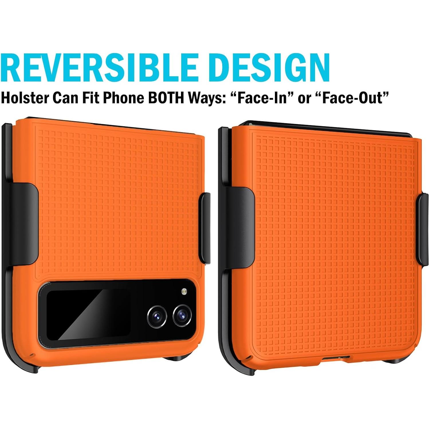 Funda Dura Slim para Motorola RAZR 2023 Nakedcellphone Naranja