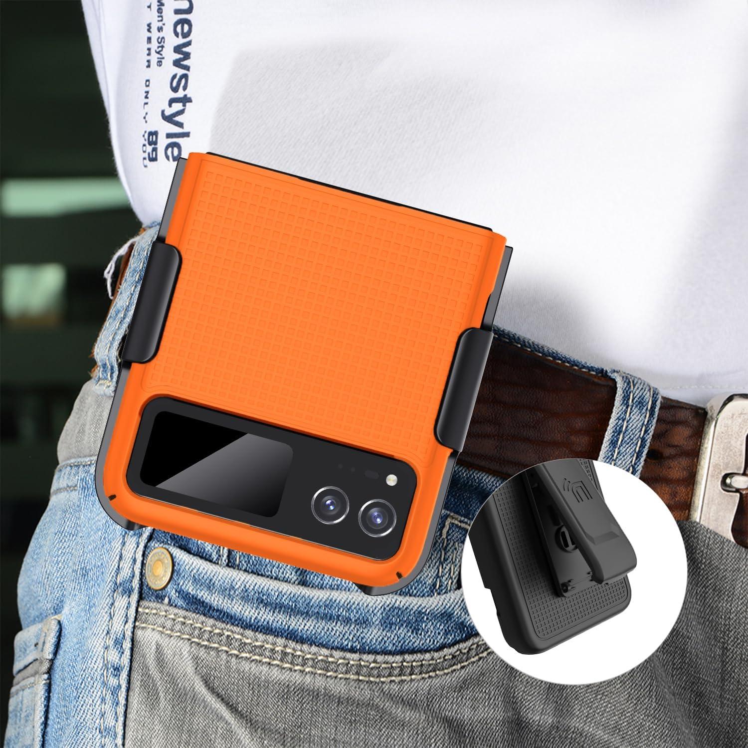 Funda Dura Slim para Motorola RAZR 2023 Nakedcellphone Naranja