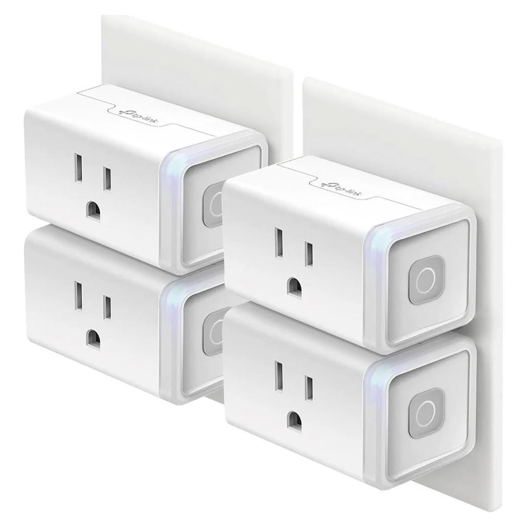 Enchufe Inteligente Kasa HS103P4, Control Wi-Fi, 4 Piezas