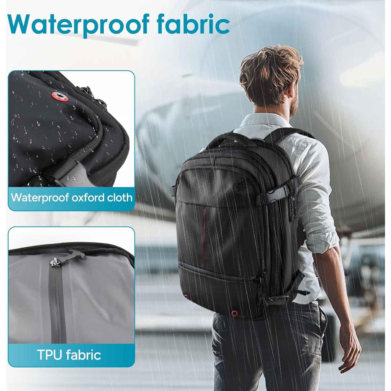 Mochila Travel Inspira 60L Expandible Antirrobo y Resistente al Agua