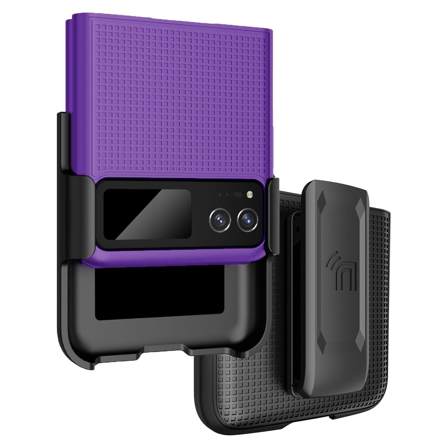 Funda Dura Motorola RAZR 2023 Nakedcellphone Morado