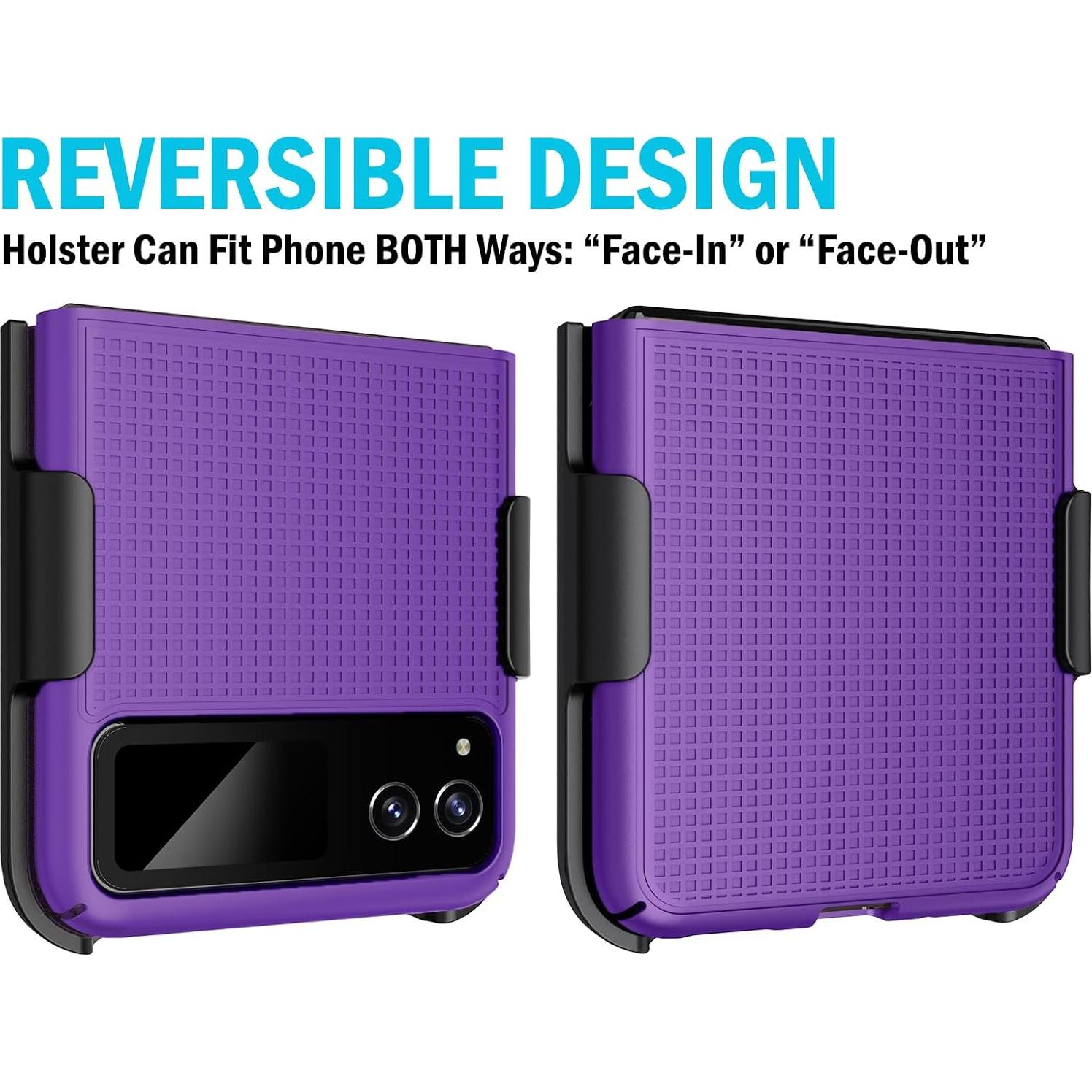 Funda Dura Motorola RAZR 2023 Nakedcellphone Morado