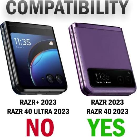 Funda Dura Slim para Motorola RAZR 2023 Nakedcellphone Azul